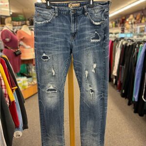 REMIX By Rock Revival Mens 36 Distressed Jeans